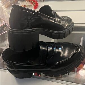 Sincerely Jules Glossy Black Women's Loafers